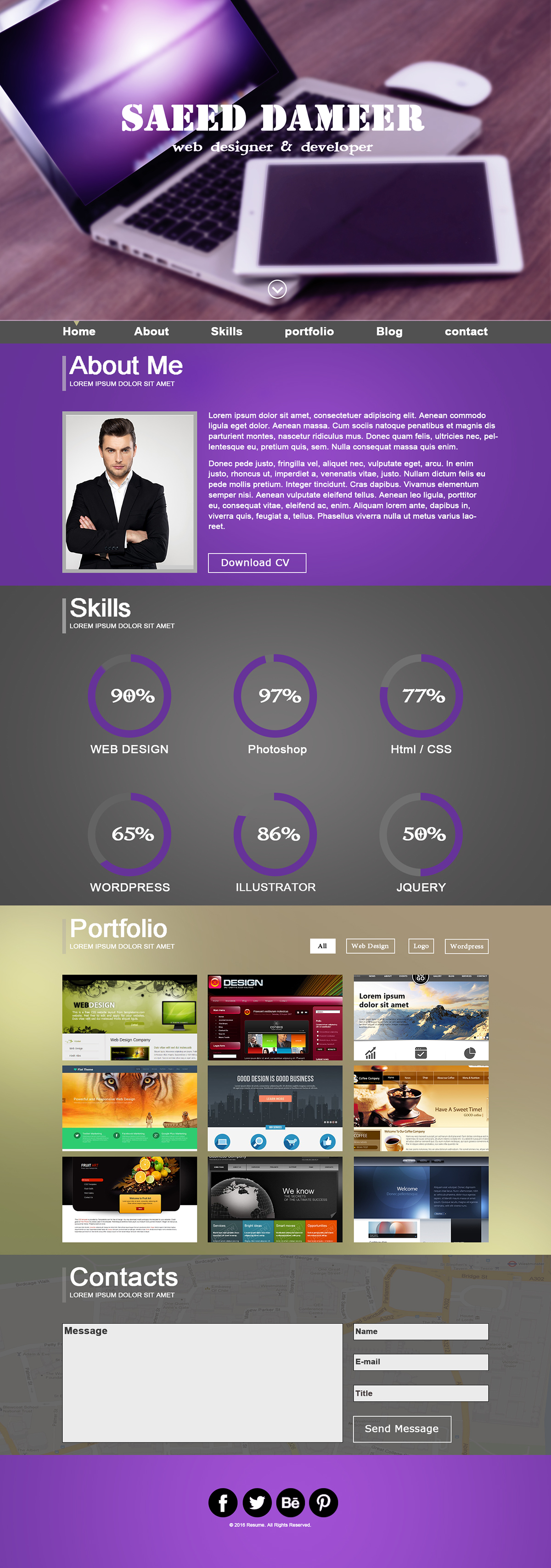 portfolio photoshop Website graphic Webdesign Website Design site