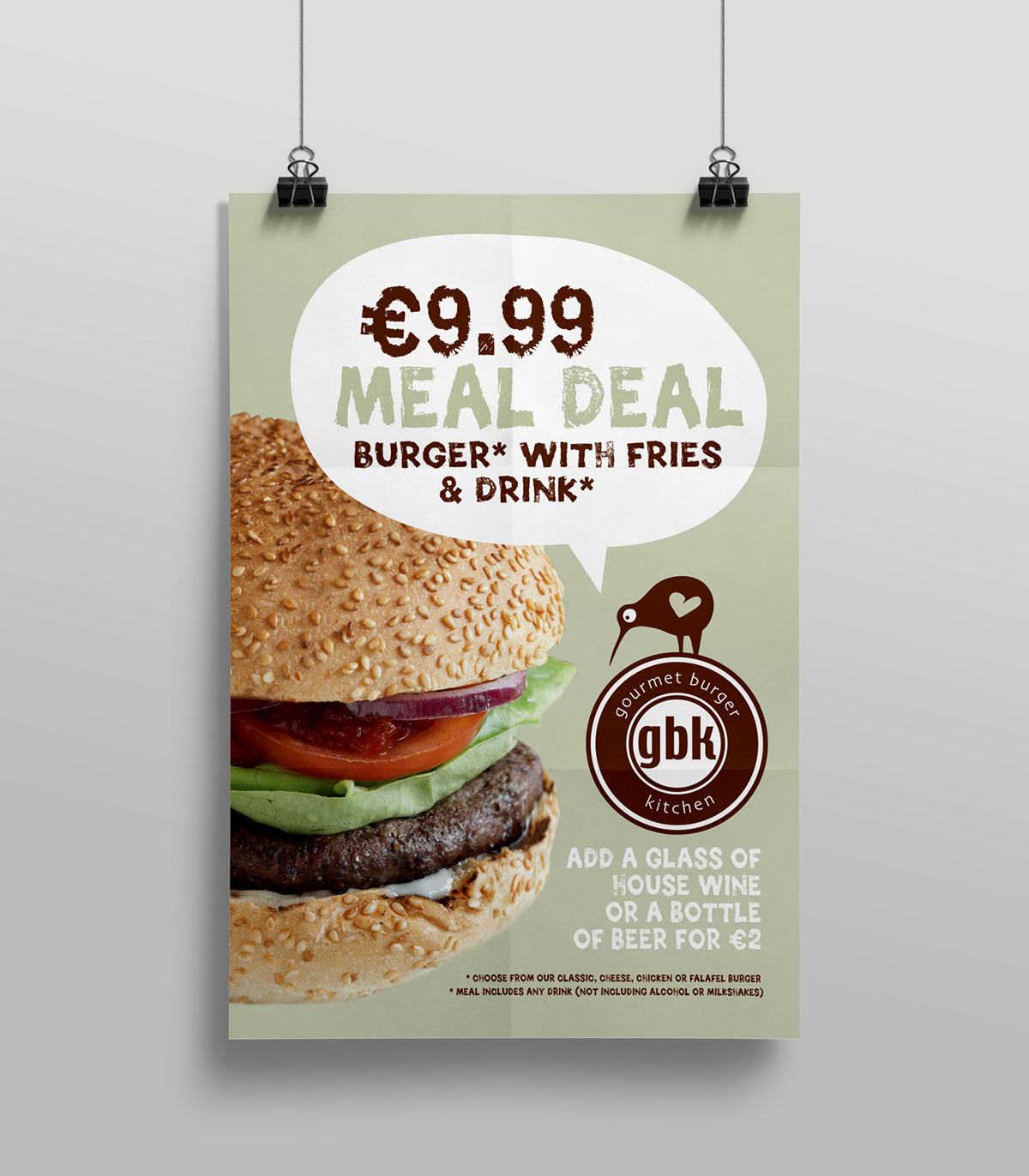 burger Point of Sale posters store design