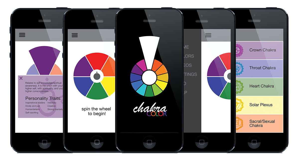 iphone application chakra colors