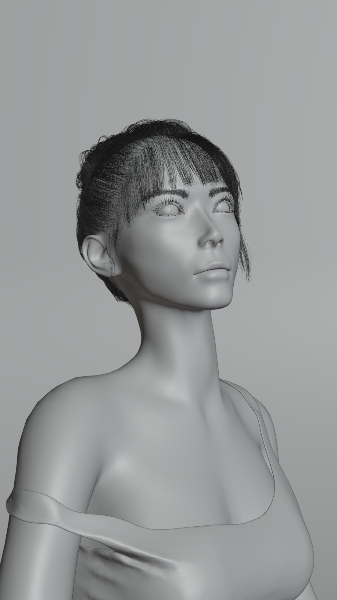 portrait 3D blender beauty model Render