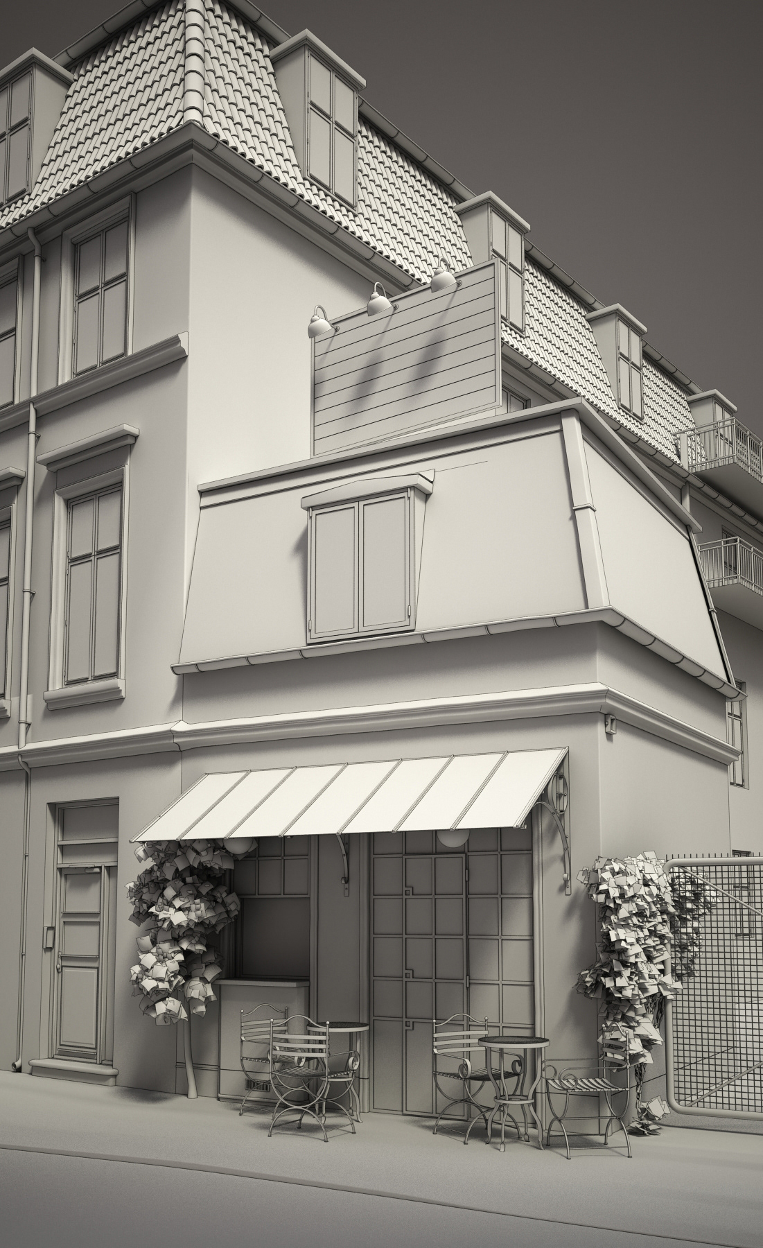 visualization hotel cafe Render modeling architecture vray