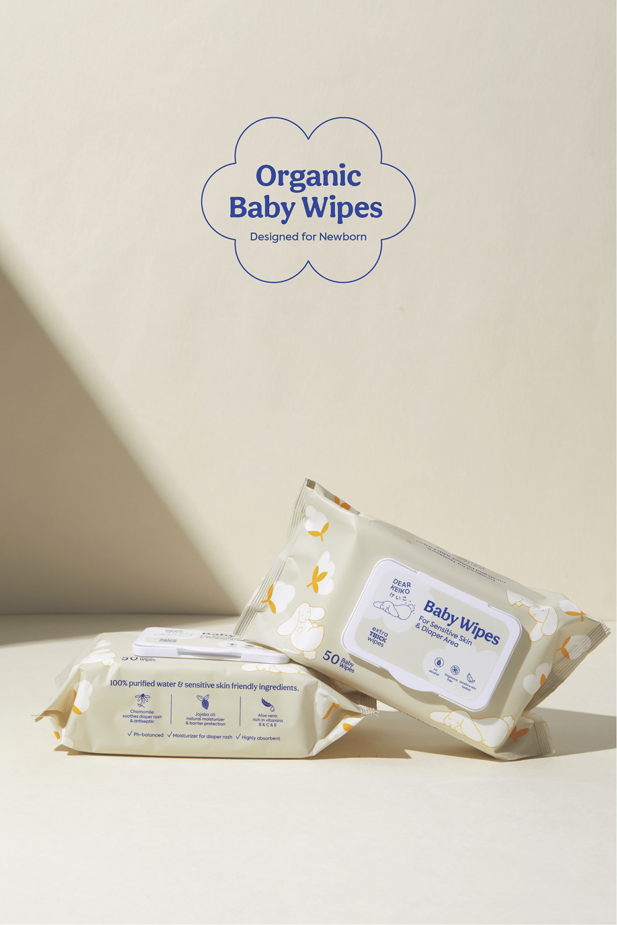 baby organic Packaging visual identity Logo Design cute japan