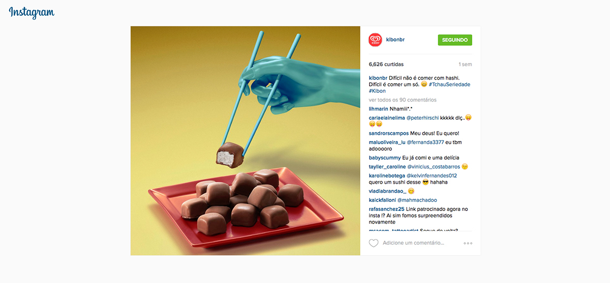 kibon Nonsense fresh minimalist color ice cream instagram social media art creative Good serious Food  wave silver