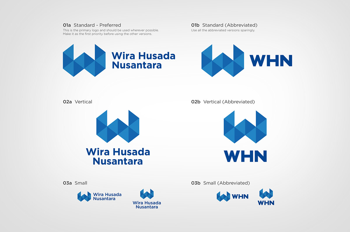 whn wira husada nusantara corporate identity brand logo school academy Education University indonesia malang java Jawa Midwifery
