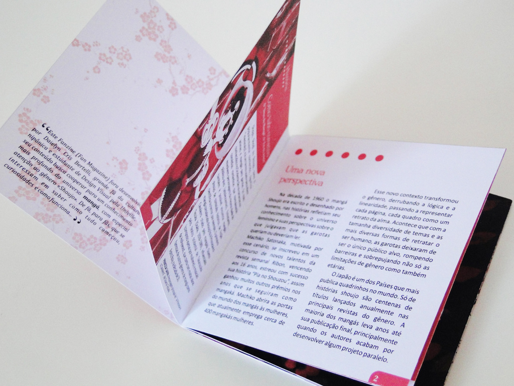 book magazine editorial print manga shoujo design