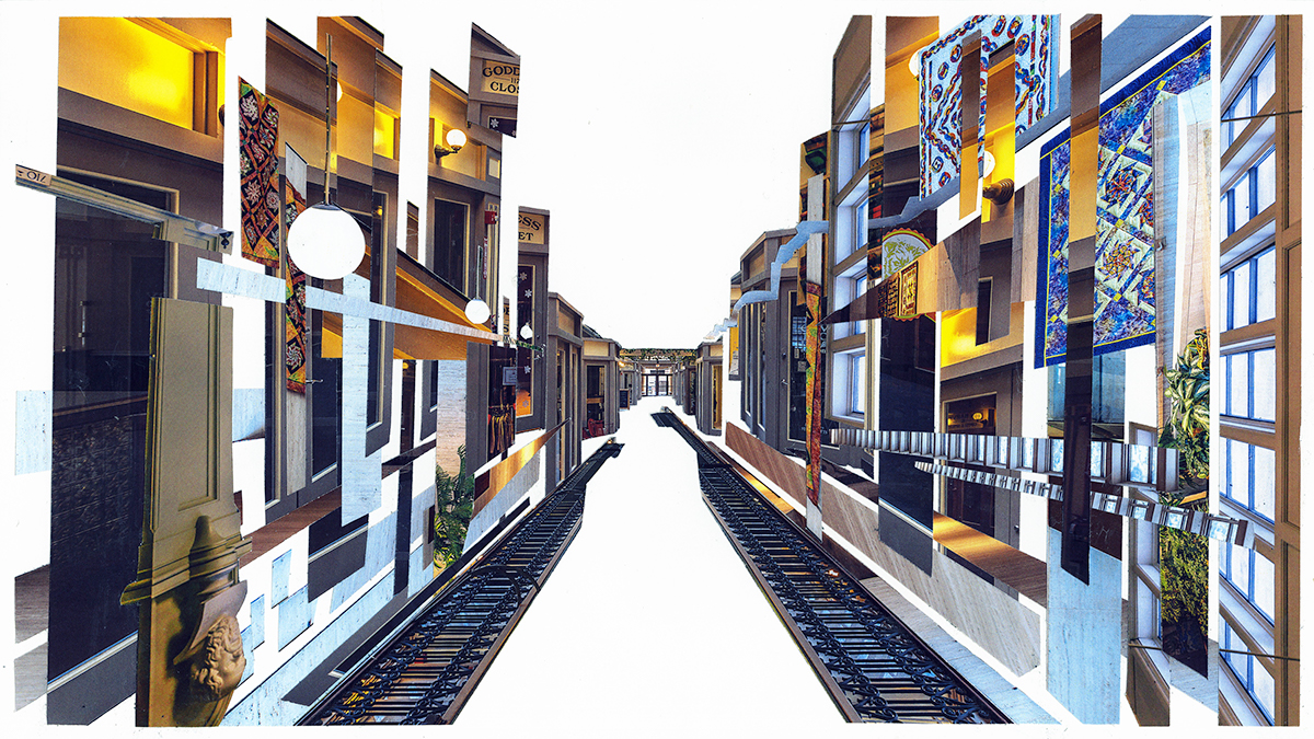 collage photo photoshop digital spatial arch
