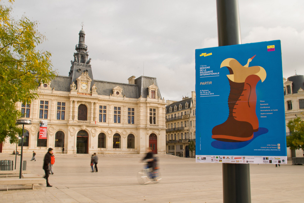 miguel porlan Illustrator to leave Partir poster ssi poitiers
