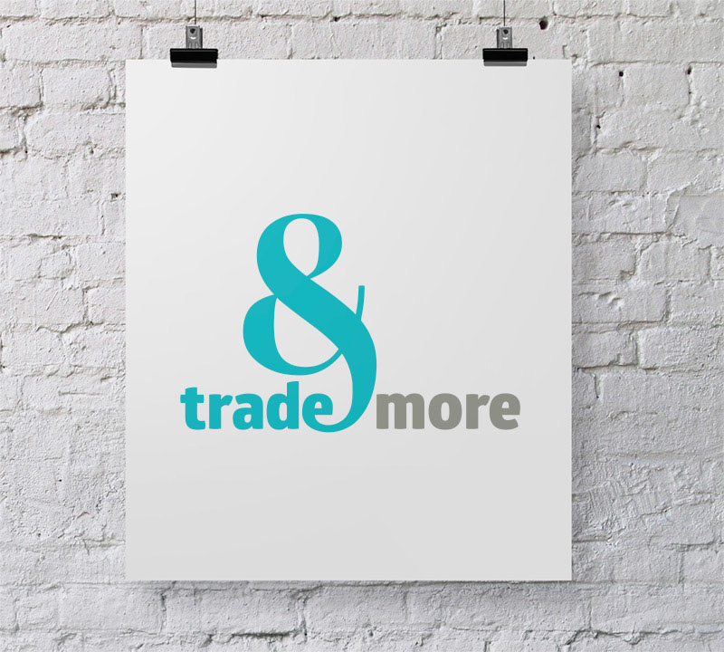 diseño gráfico Logotipo trade & more trade and more imagen corporativa