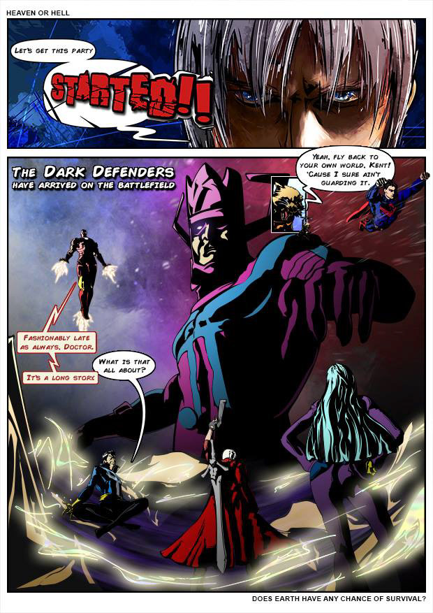 capcom shadowloo tribute art comic Galactus dante devil may cry kula snk King of Fighters iron man