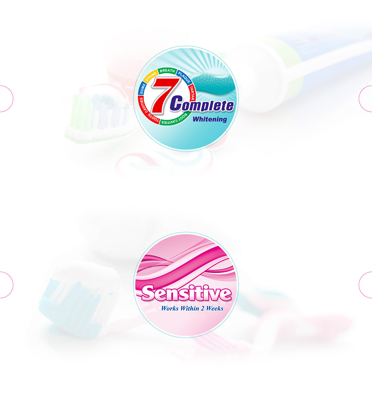 ui design Web Design  Merident toothpaste