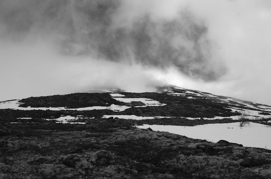 Sunday walk black and white photo walk sunday tundra mountains snow Landscape