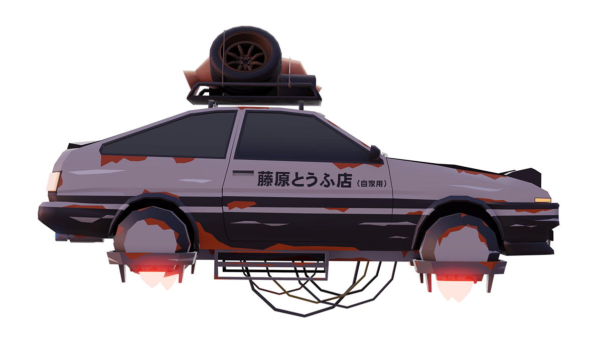 Steam Workshop::[3D] Anime drift car (Initial-D) Toyota Trueno - AE86