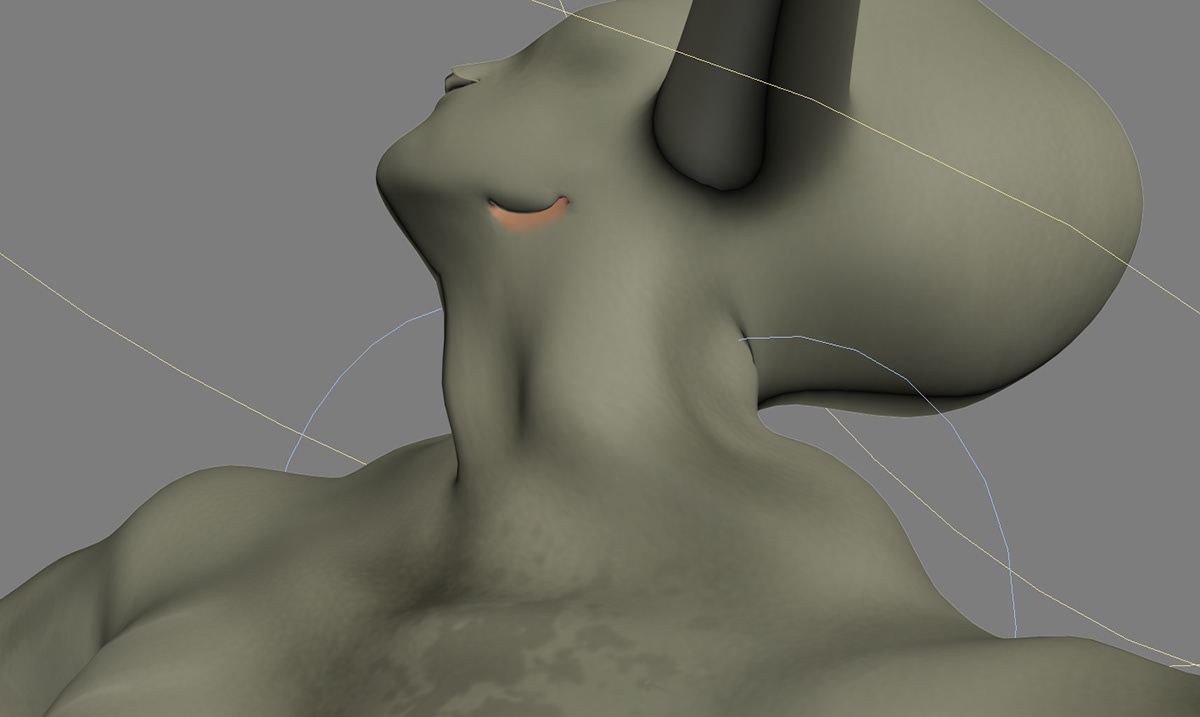 alien 3D Character model creature sea organic concept