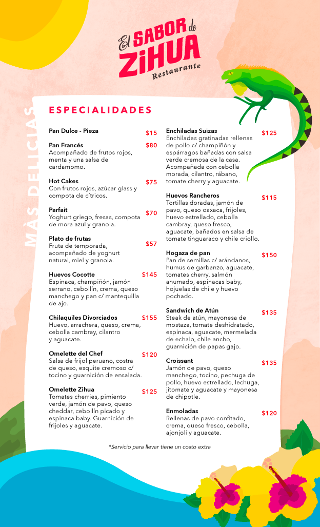 comida Identity Design menu mexican desing Mexican Food mexico restaurant restaurante Surf zihuatanejo