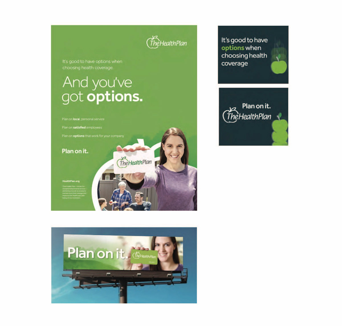 The Health Plan Health Insurance print digital billboard right Plan Plan Health ohio West Virginia green insurance