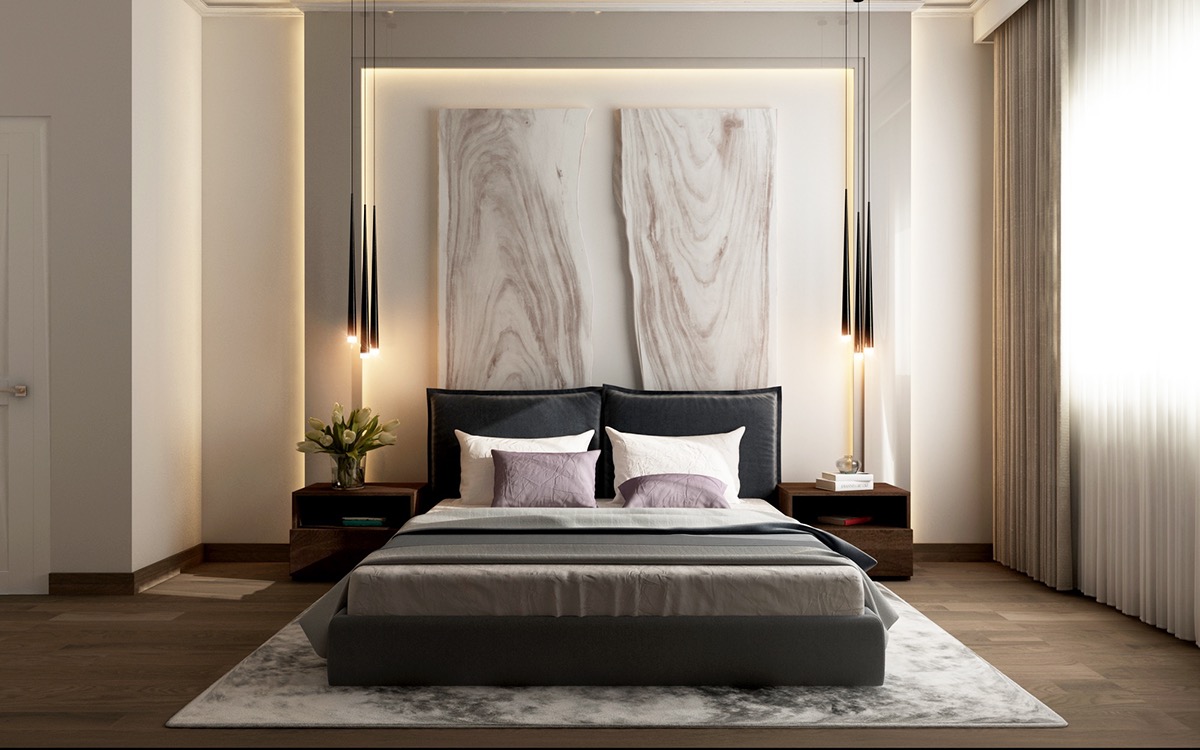 Modern guest bedroom on Behance
