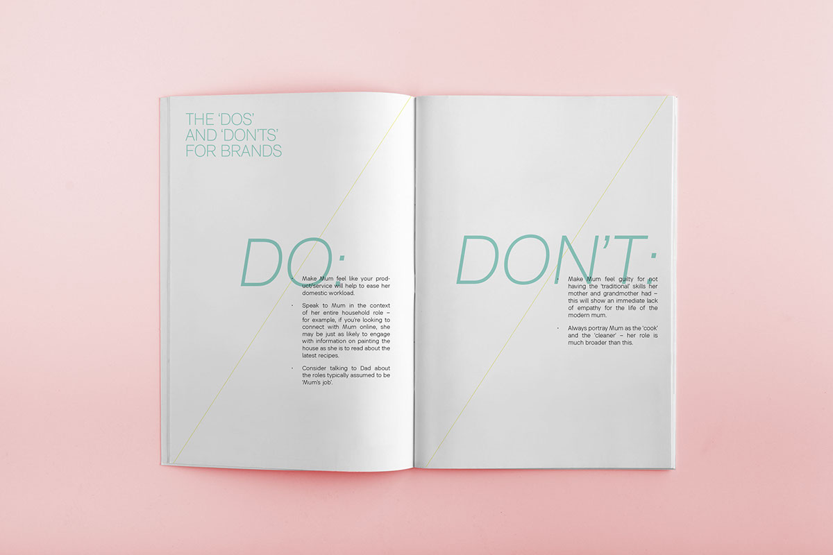 print pink negetive space Branding design Logo Design mum report colour multi colour typography design infographics Corporate Brochure strategy brochure Booklet editorial