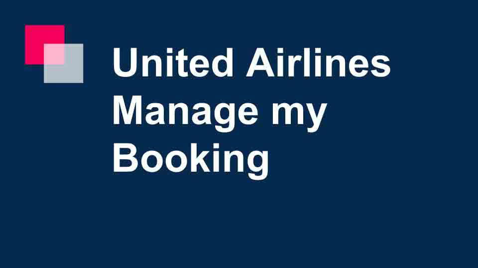 Airlines Booking flight Manage my united