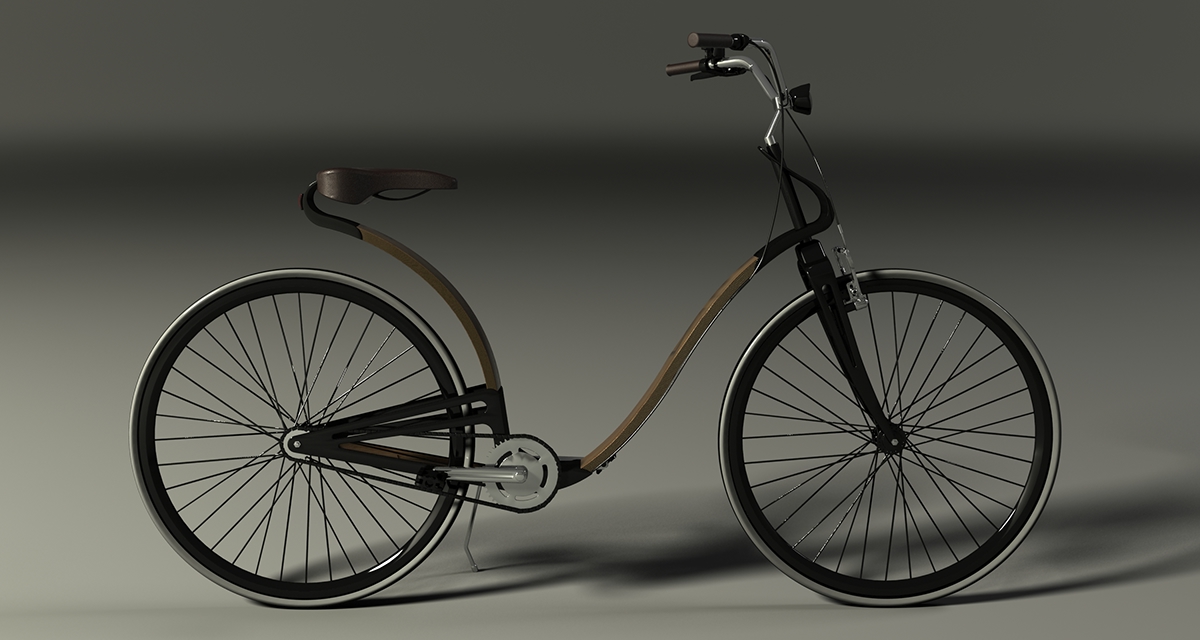 Bicycle Bike wood wood bicycle product design Transport Urban wheel innovation