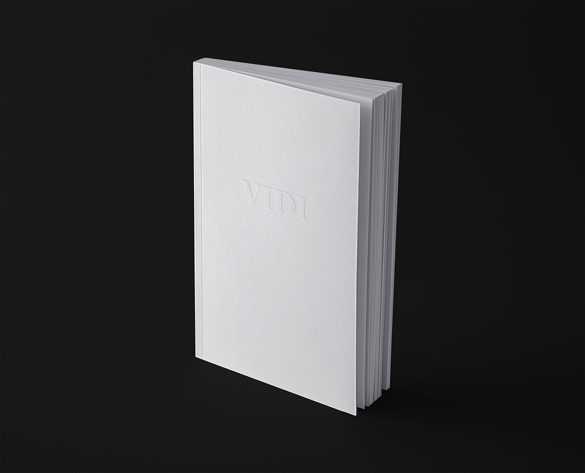 book clean cover design embossed minimalist Mockup print design  visual