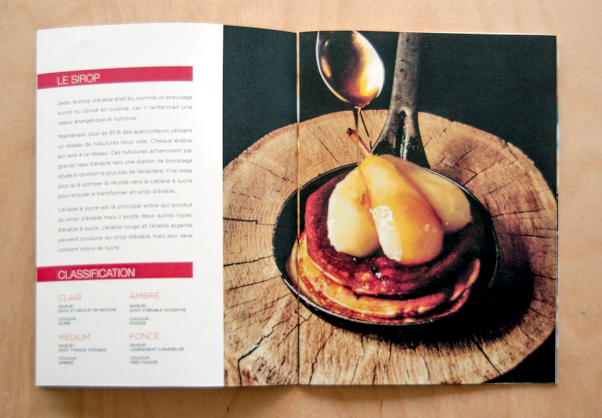 Website maple Picture wood Food  pink black White type pattern Food Packaging depliant brochure flyer print
