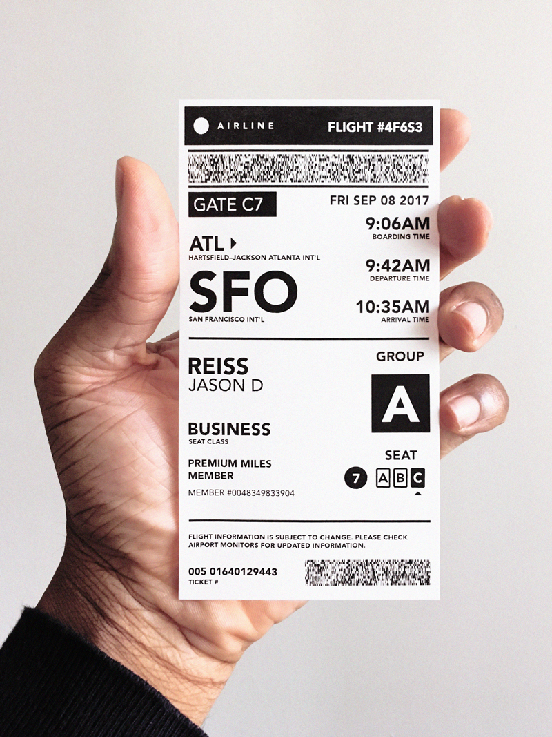 Boarding Pass redesign Interface UI/UX boarding pass graphic design  design Rebrand