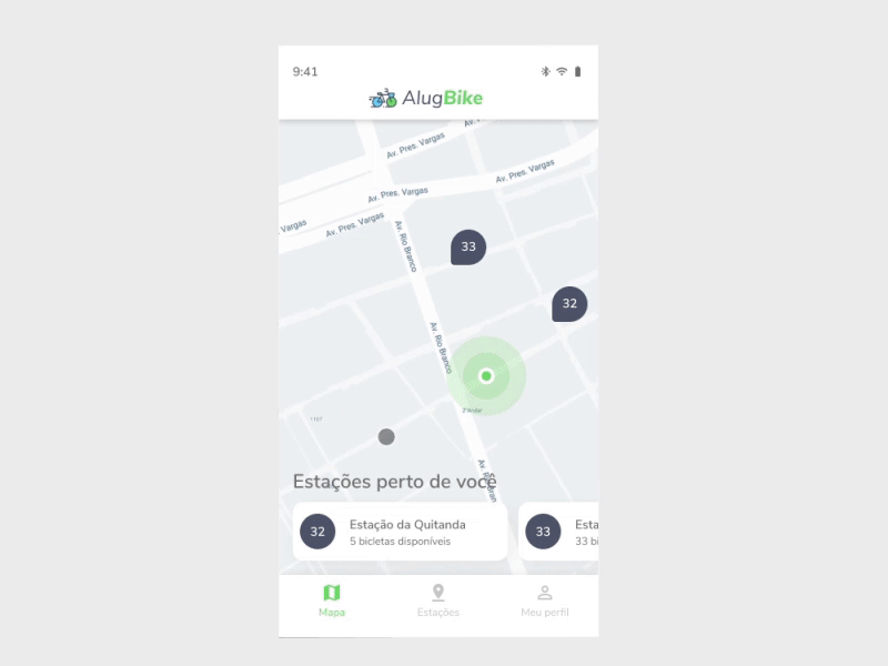 app Bike Rent UI/UX UI ux