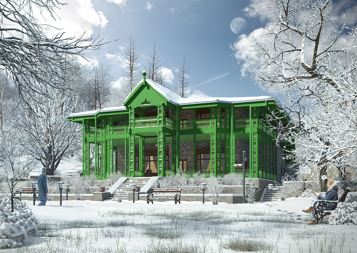 quaid e azam residency ziarat Quetta pakistan tourism sanatorium winter snow architecture BALOCHISTAN - PAKISTAN