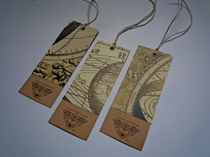 Cultivation swingtags tags science scientists cardboard prints string