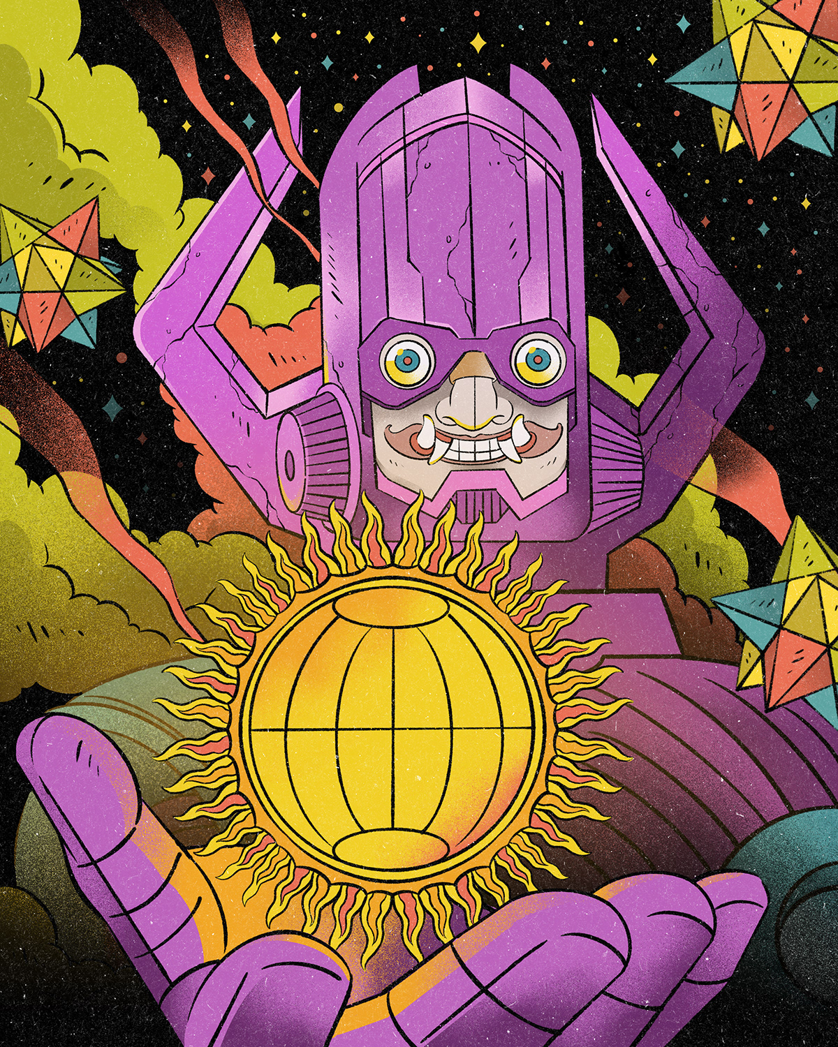 ILLUSTRATION  Galactus marvel Space  astronaut galaxy alien illustrations Digital Art  artwork