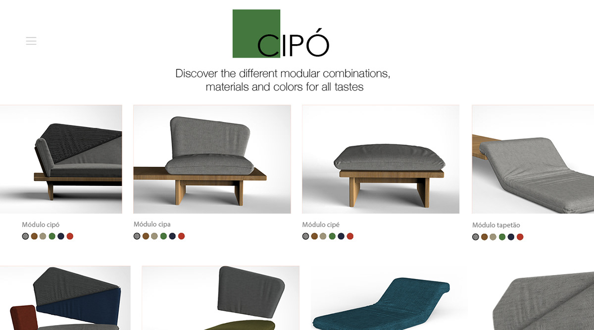 3D furniture design  Interior interior design  living room modular design Render sofa design sustentability wood