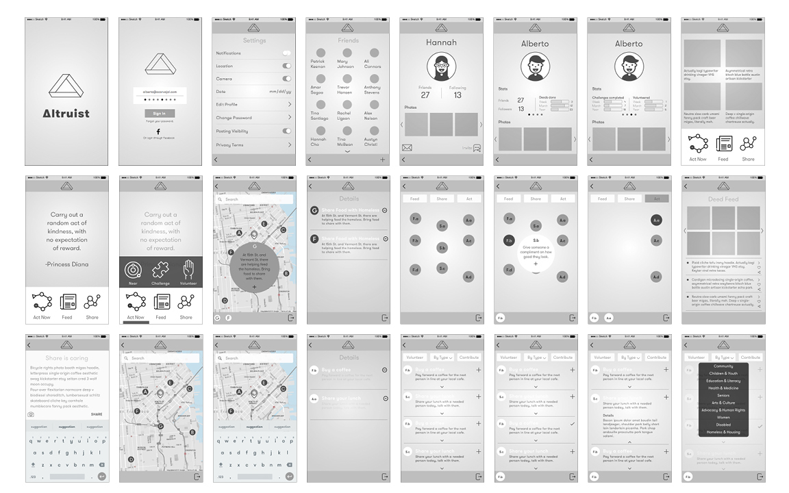 app digital UI ux iphone prototype