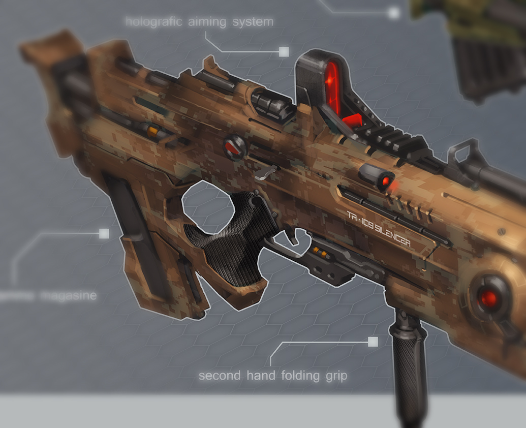 rifle assault rifle sniper rifle  Weapon concept art Gun