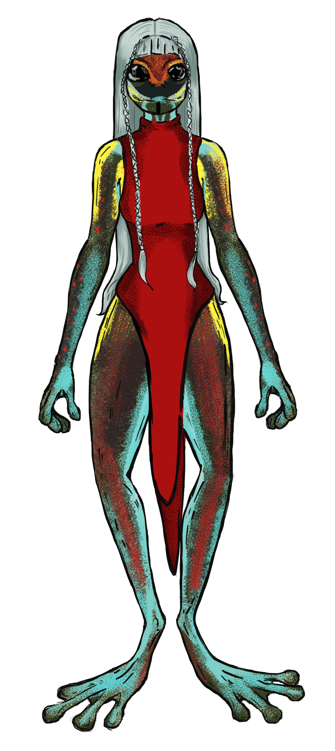 ilustracion Digital Art  Character design  digital illustration animales ranas mutantes