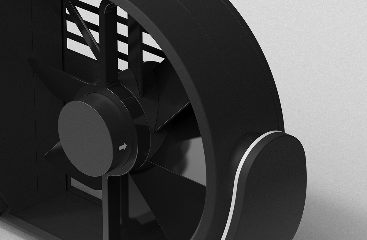 design ID industrial design  product design  blowing with cs creative session fan Rhino keyshot Render