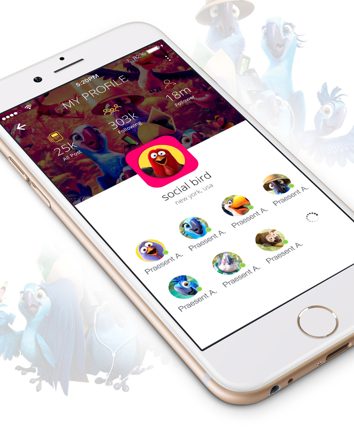 ui kit Interface mobile ios iOS 7 iphone psd social