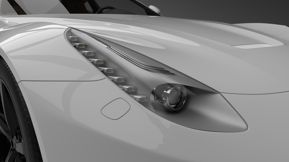 FERRARI  Berlinetta arnold  3d  solid angle  autodesk  Maya   CGI pictures car  design prototype