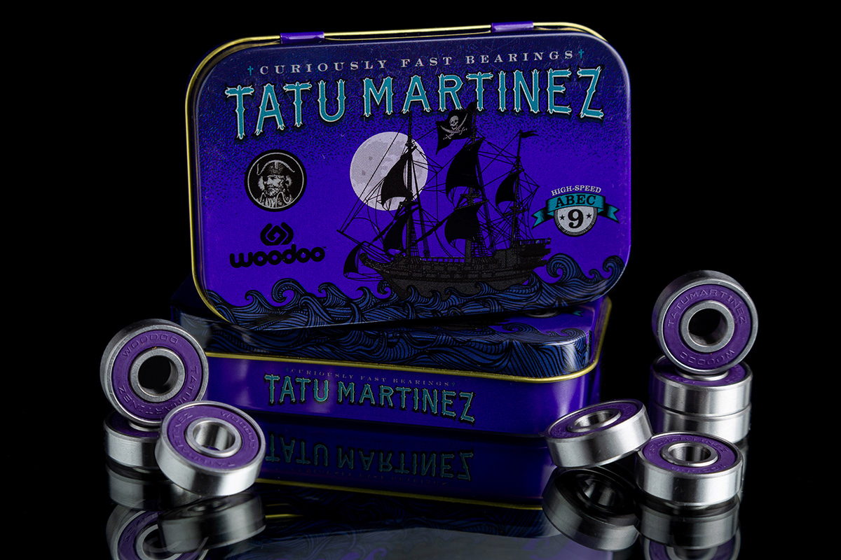 TatuMartinez skatebearings skate bearings pirate ship pirateship woodoo MardelPlata speed