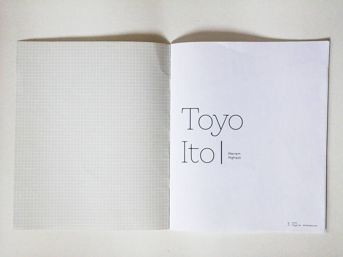 architectural Toyo Toyo Ito book print graphic book