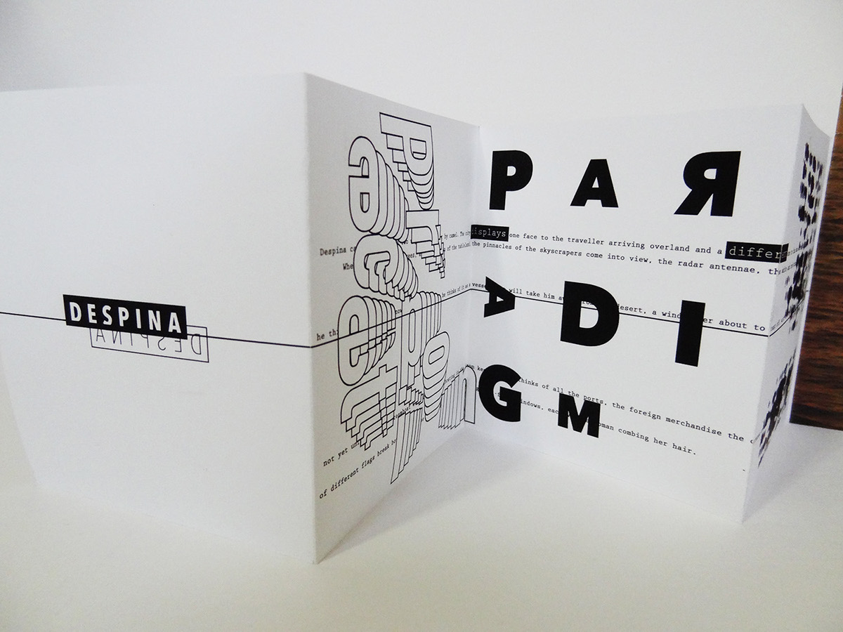 print design book accordion fold