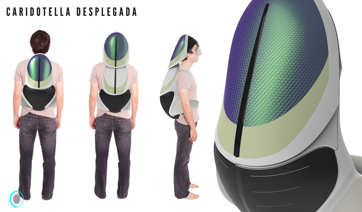 conceptualdesign industrialdesign design backpack future survival naturaldisaster apocalipsis mexico