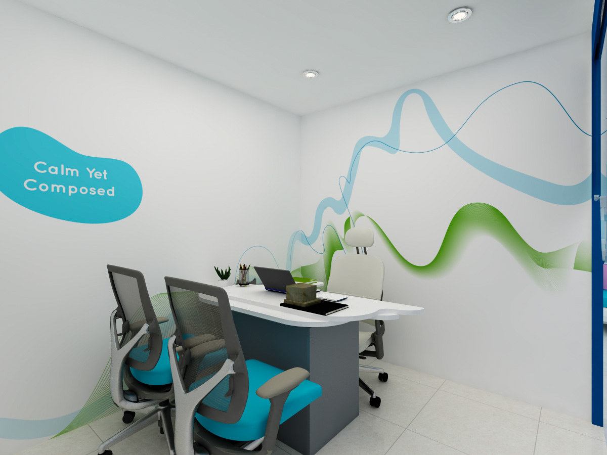 environmental graphics Office Interiors workspace ambience installation