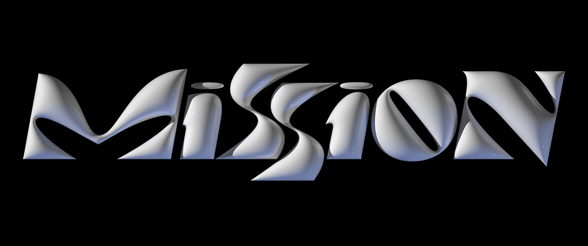 logo lettering typography   graphic design  Retro FUTURISM magazine print 3D motion