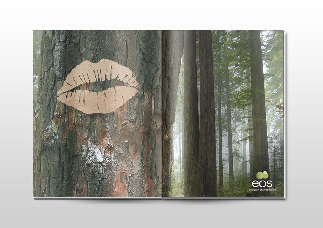 eos lip balm health and beauty ad Ambient print evolution of smooth smooth evolution