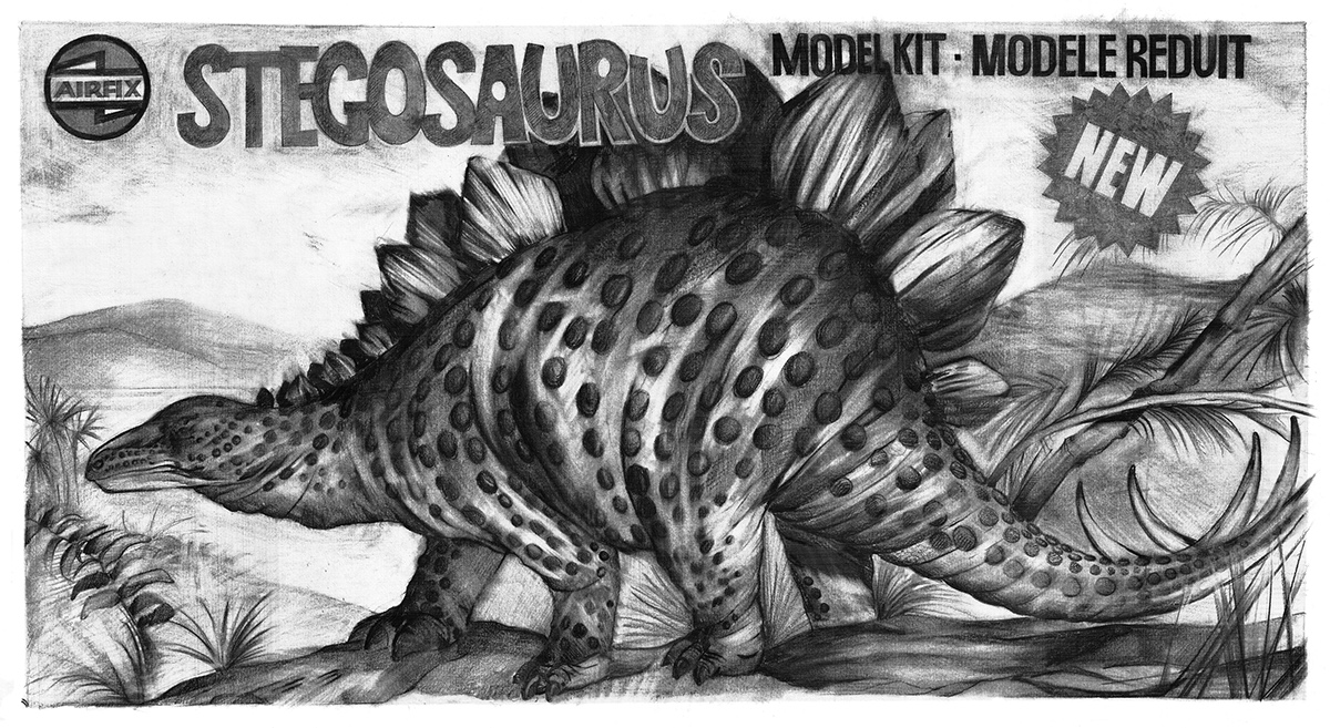 Dinosaur airfix model prehistoric 1970s stegosaurus triceratops