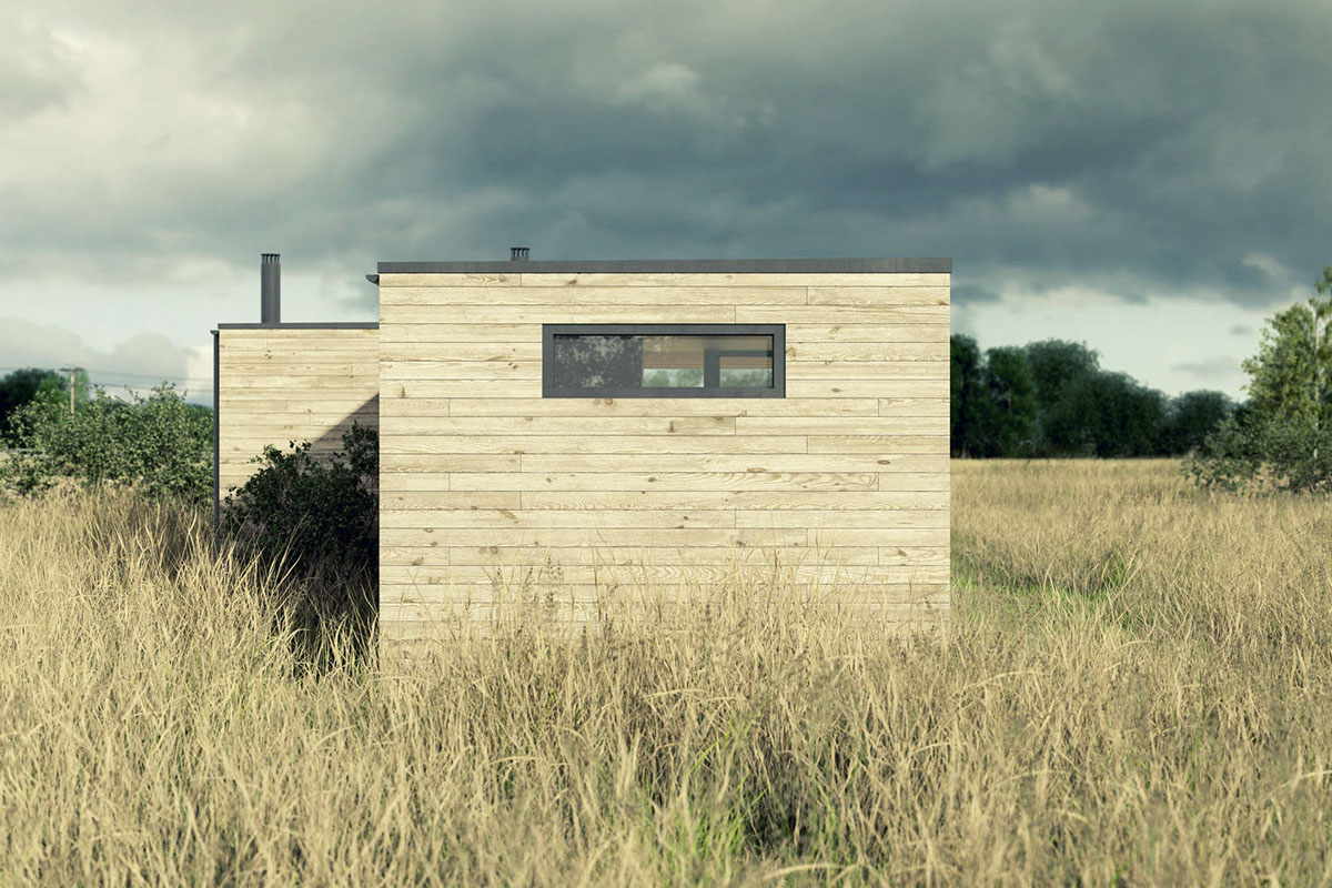 architecture Summer House wood meadow