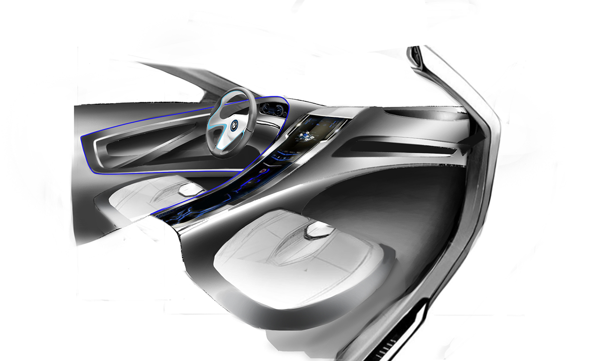 car design Car Interior sketches race cars 1000 Miglia Competition Transportation Design concept car photoshop IED Turin