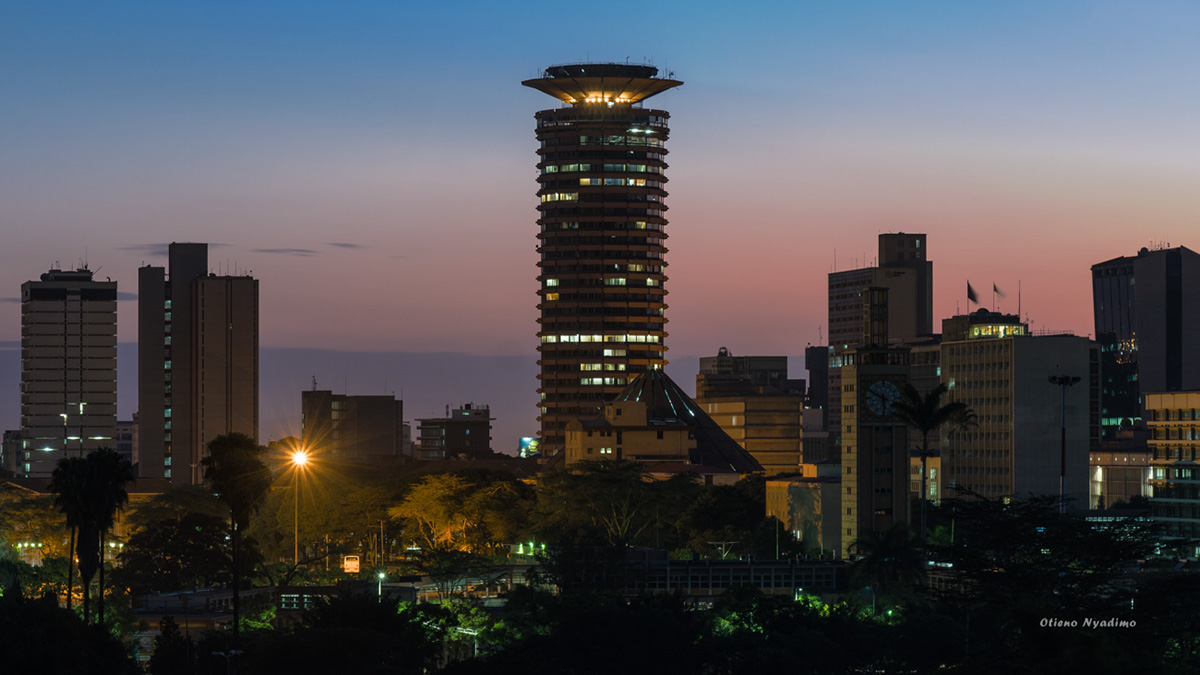 Sunrise city cityscape cityscape sunrise nairobi kenya architecture buildings africa development