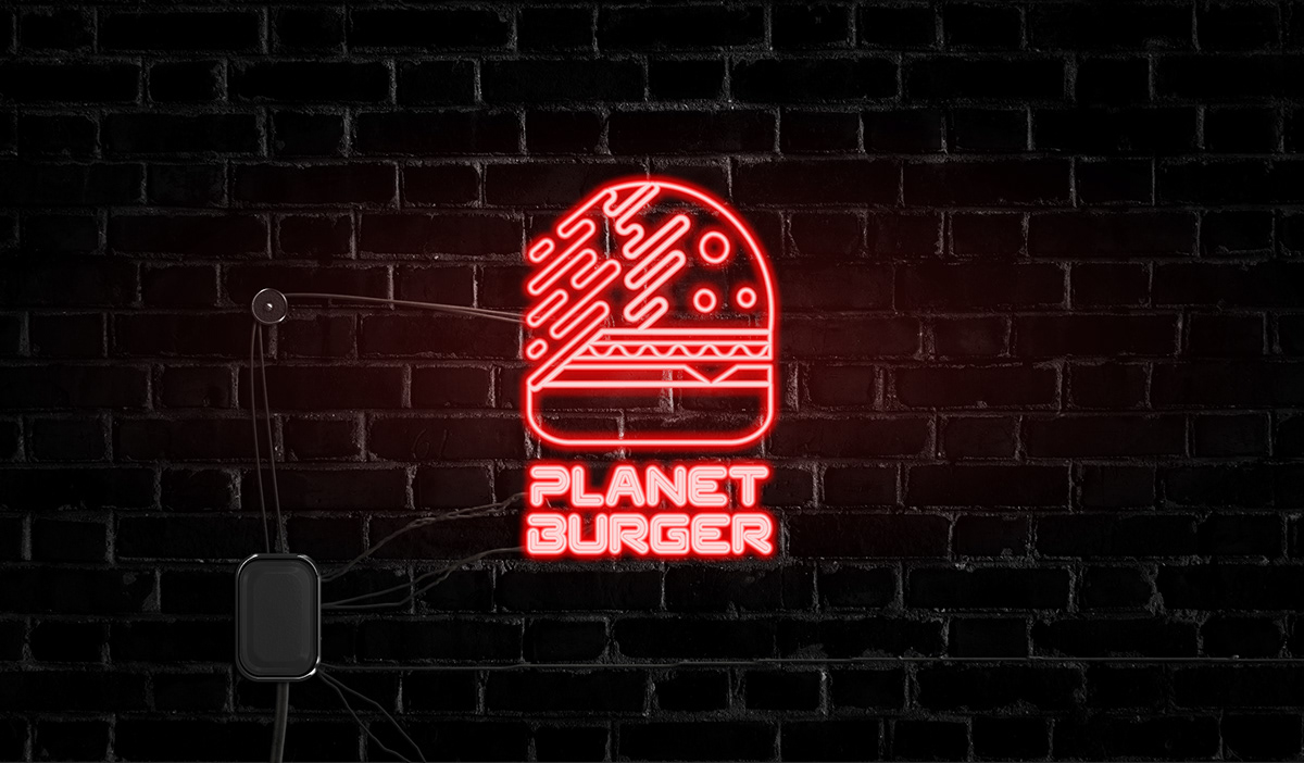 social media digital marketing facebook instagram Advertising  campaign poster restaurant burger planet