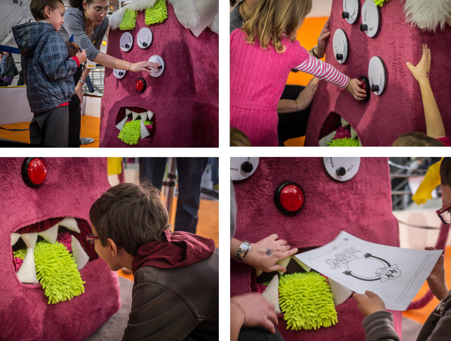 monster Generator kids children bad MEAN hairy smelly Monstruos machine festival uovo kids monsters milano Event